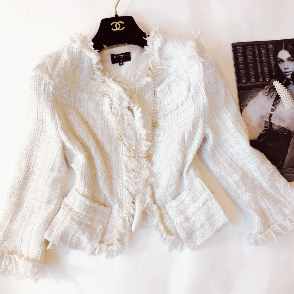 Tweed Jacket  in white